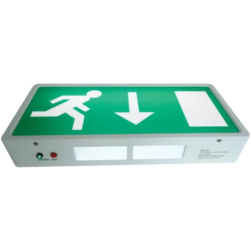 Emergency Exit Sign Box LED 4W 390 x 192 x 60mm White