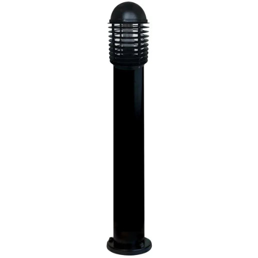 20W Louvred Bollard Low Energy 1100mm Black