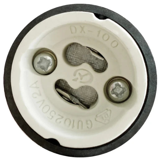 Lamp Holder GU10 32 x 23mm Black Spare