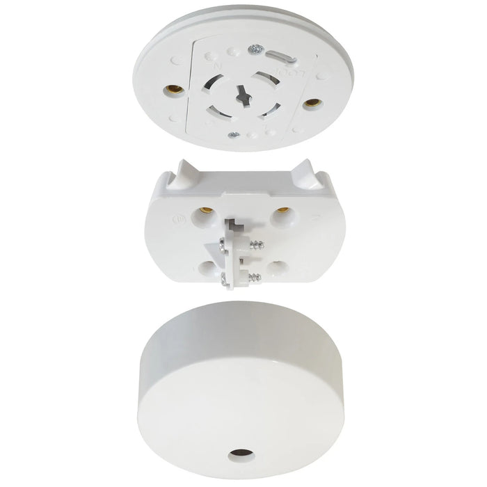 Ceiling Rose Unwired Plug In 83 x 36mm White