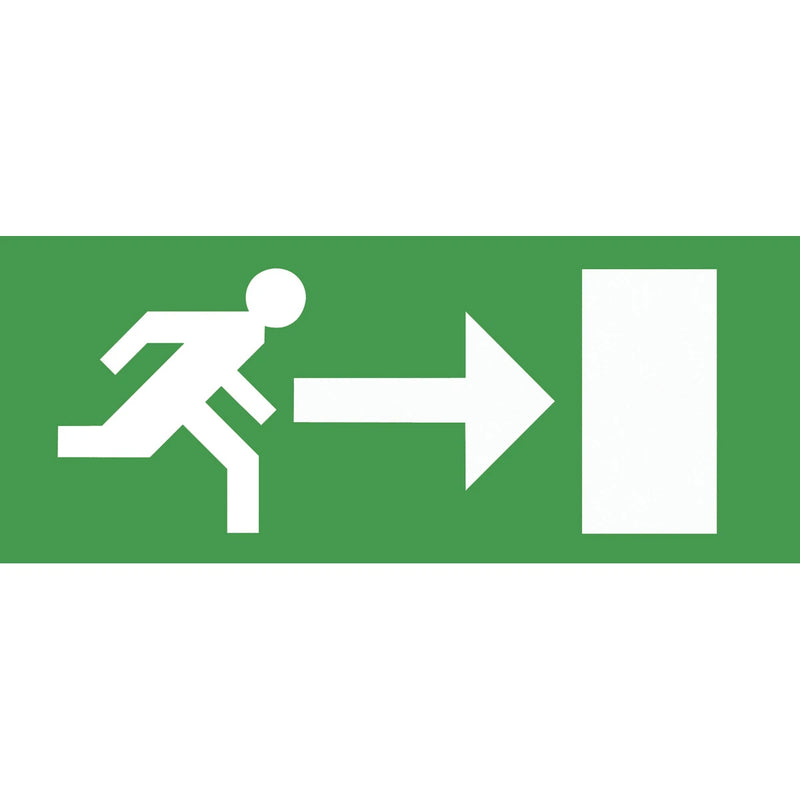 Emergency legend signage right