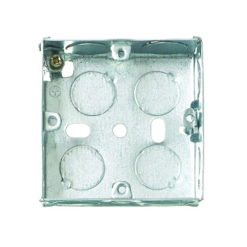 1 Gang Flush Mount Metal Back Box 35mm