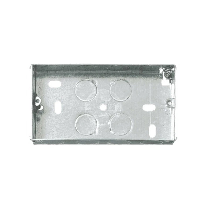 Steeple 2-Gang Flush Mount Knockout Box 47mm