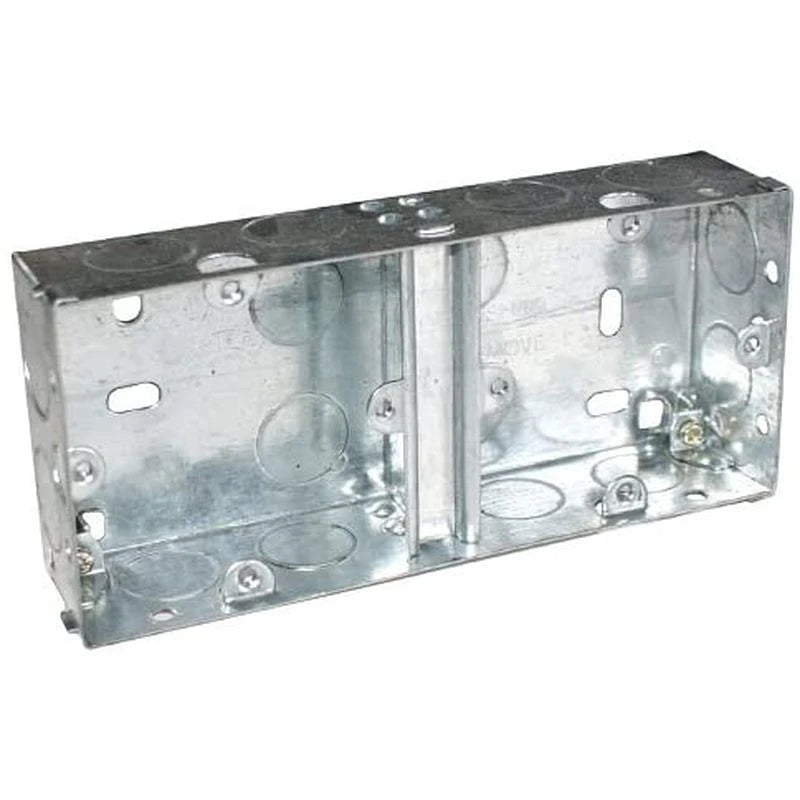 35mm 2 Gang Dual Flush Mount Box