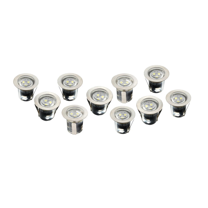 VITA 3.6W LED circular kit with 10 fittings, IP68, Blue LEDs