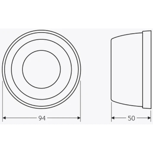 DALI/DSI Digital Dimming Compact IP54 Ceiling Surface Mounted PIR Presence/Absence Detector up to 20 Drivers/Ballasts