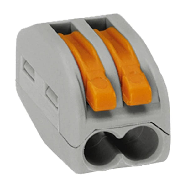 Connector 2 Conductor Levers 32A 400V 4Kv 4mm Grey [Pack=50]
