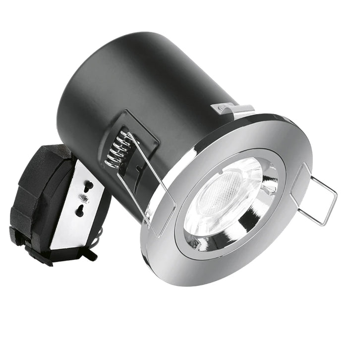 Downlight Fixed Acoustic Fire Protected 240V Polished Chrome Lockring