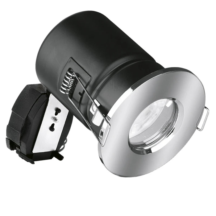 Downlight Fixed Acoustic Fire Protected 240V Polished Chrome Lockring