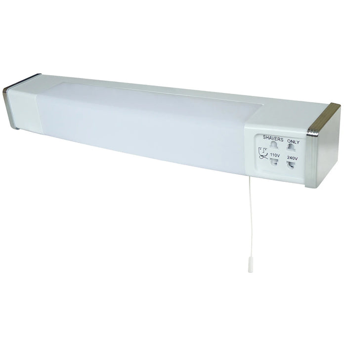 Shaverlight LED Dual Voltage 6.7W White/Silver