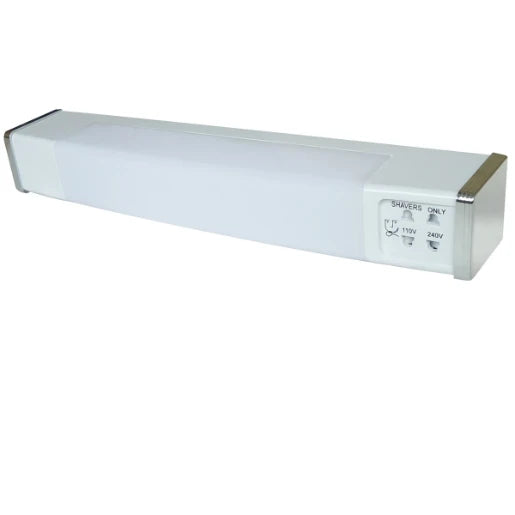 Shaverlight LED Dual Voltage 6.7W White/Silver