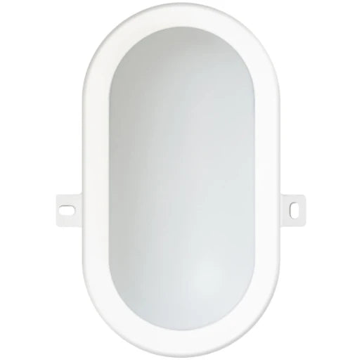 Bulkhead LED Small Oval Light 6W 4200K IP65 White