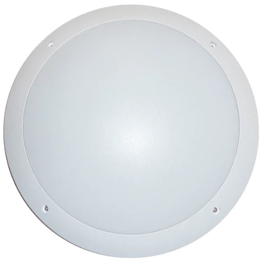Bulkhead LED Round 12W 4200K 305 x 95mm White