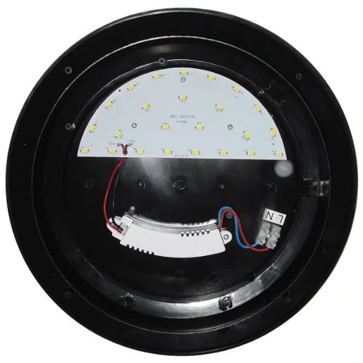 Bulkhead LED Eyelid Round 12W 4200K Black Bulkhead