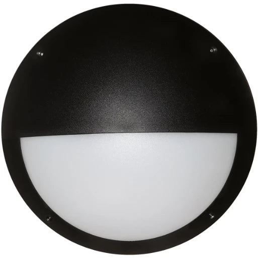 Bulkhead LED Eyelid Round 12W 4200K Black Bulkhead
