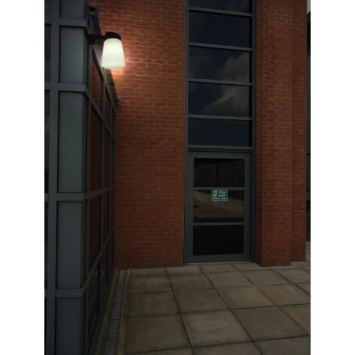 Wall Light LED Corner Mounted 9.5W 2700K 806 IP65 Black
