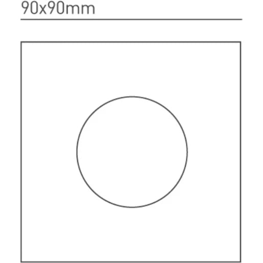 Bezel Twist Lock Square For H2 Range Black