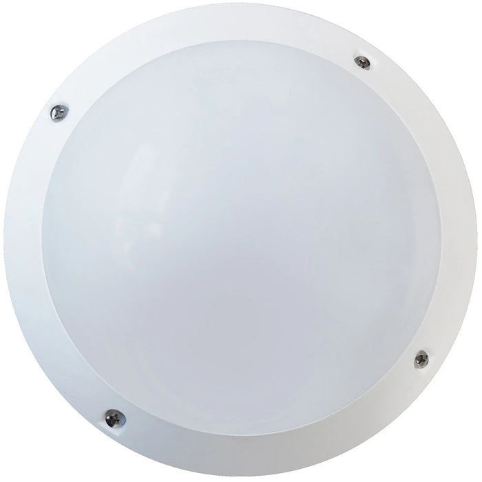 Bulkhead LED Round 6W 4200K 400lm 215 x 80mm White