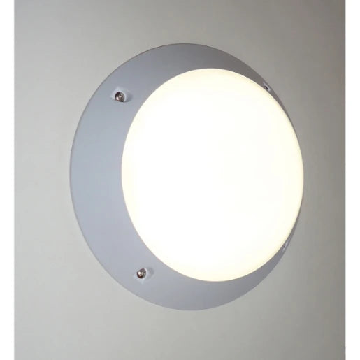 Bulkhead LED Round 6W 4200K 400lm 215 x 80mm White