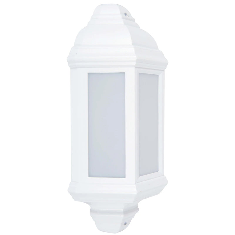Lantern LED Half Wall 10W White Polycarbonate 4000K 400lm
