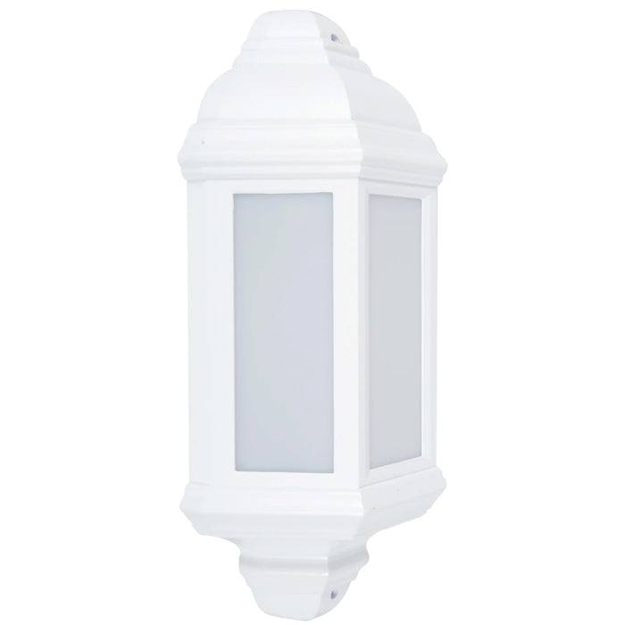 Lantern LED Half Wall 10W White Polycarbonate 4000K 400lm
