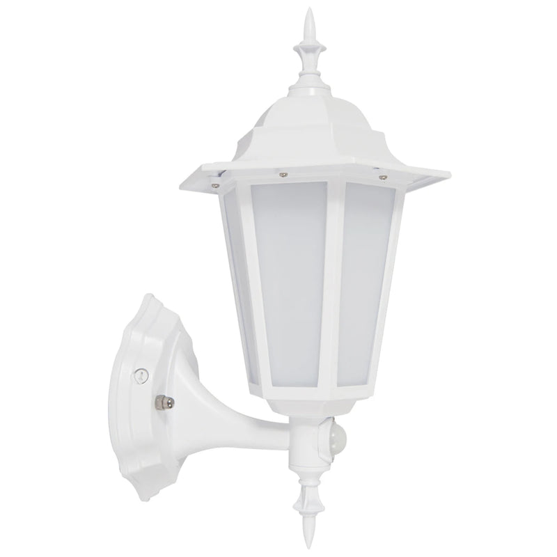 Lantern LED Upward PIR 7W White Polycarbonate 4000K 370lm