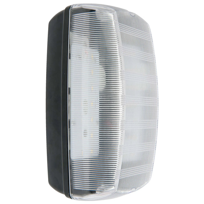 Bulkhead LED IP65 Clear Diffuser 7W Black 4000K 517lm