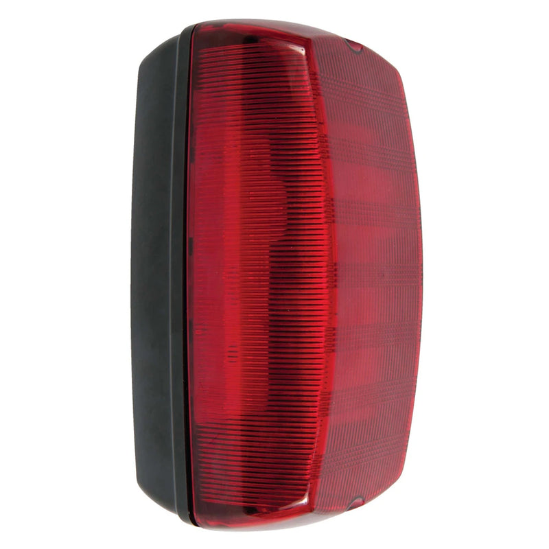 Bulkhead LED IP65 Red Diffuser 7W Black 4000K 70lm