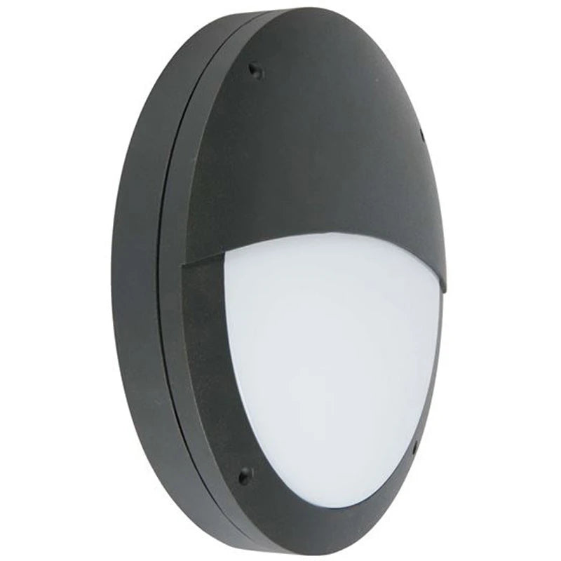 Bulkhead IP65 Die Cast Eyelid 18W Black 4000K 670lm LED
