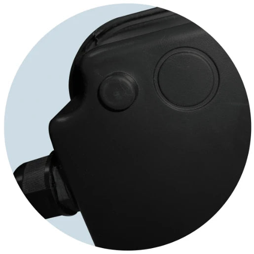 Bulkhead Wallpack LED Photocell Sensor 30W 4200K 2000lm IP65 Black