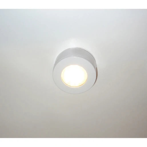 Cabinet Light LED Round Mains 1.7W 3000K 160lm White