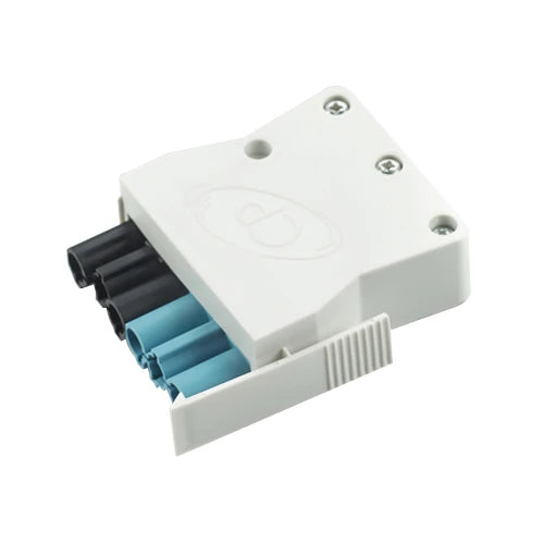 6 Pole Male Connector White Plug Black/Blue Coding