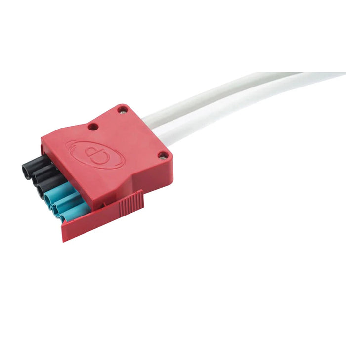 6 Pole 6 Core 3m 1mm LSF Luminaire Lead Red Plug Black/Blue Coding