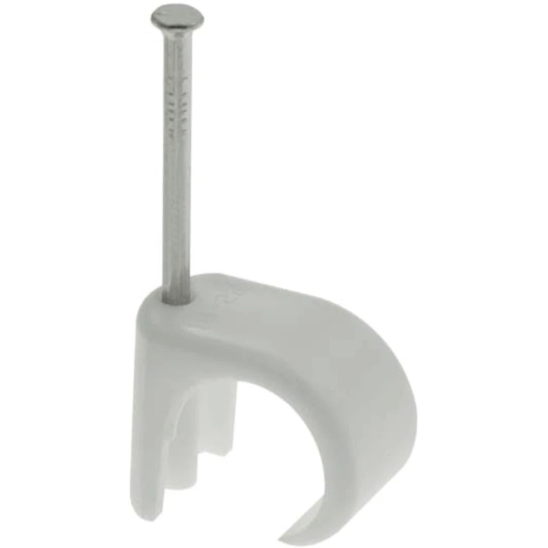 Clear 5 - 7mm (Round Cable) Cable Clips