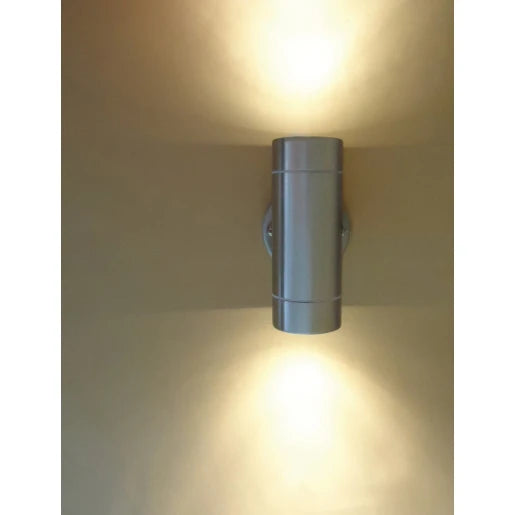 Wall Light Twin Up Down GU10 35W IP44 NO Lamp