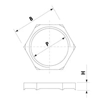 M20X1.5 Nickel Plated Brass Emc Locknut