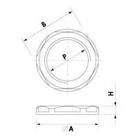 M16X1.5 Polyamide Pa6 Or Pa6.6 Locknut With Collar Light Grey