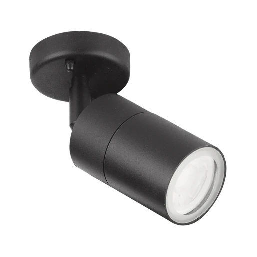 Walle Black Gu10 Ip44 35W Adjustable Wall Light