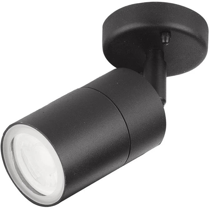 Walle Black Gu10 Ip44 35W Adjustable Wall Light