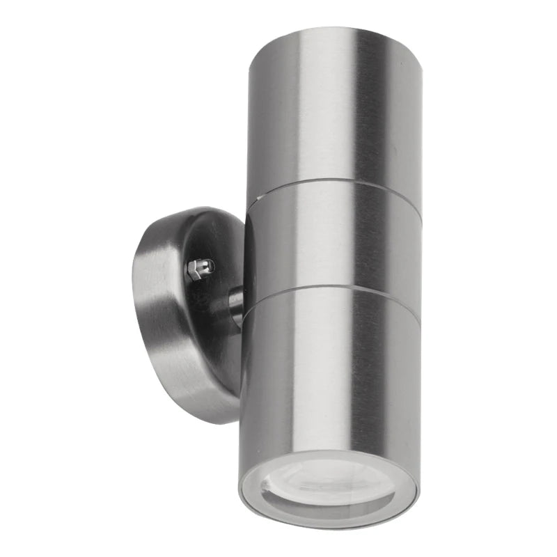Wall Light Fixed Up/Down GU10 MAX 35W 160 x 60mm Stainless Steel