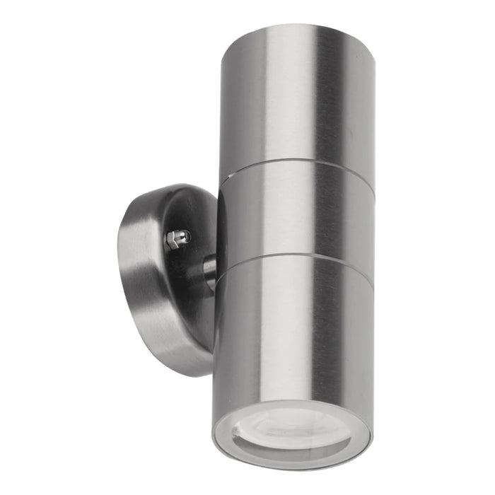 Wall Light Fixed Up/Down GU10 MAX 35W 160 x 60mm Stainless Steel