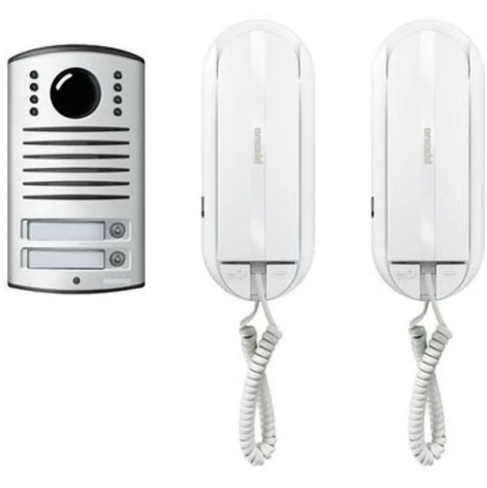 Sprint 2 Way Audio Kit With Handsets And Push Button Entrance Panel