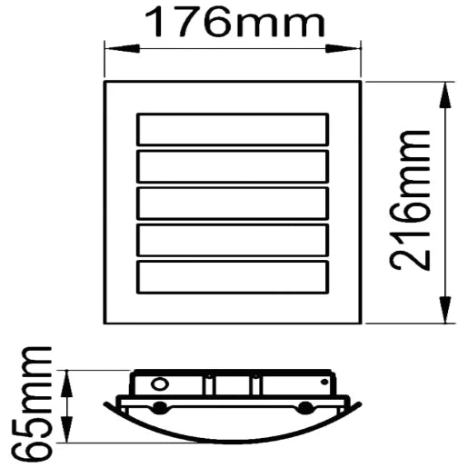 Wall Light LED 3000K IP44 8W 250lm Stainless Steel