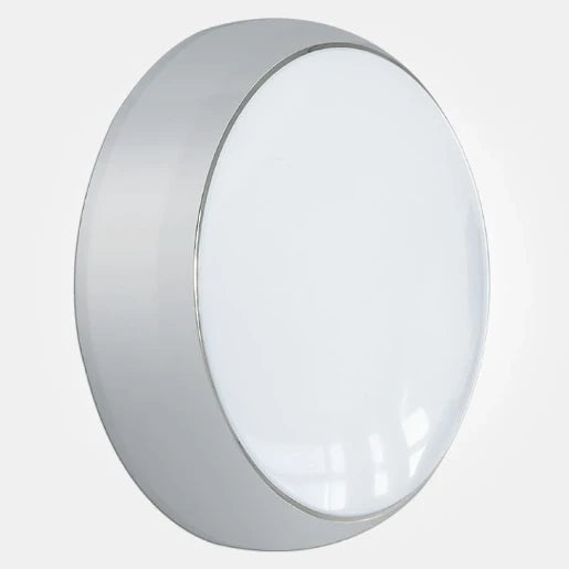 Carina Polished Chrome 17W 35,000 Hrs Ip65 Colour Selectable Led Wall/Ceiling Light With Standard On/Off Microwave Sensor