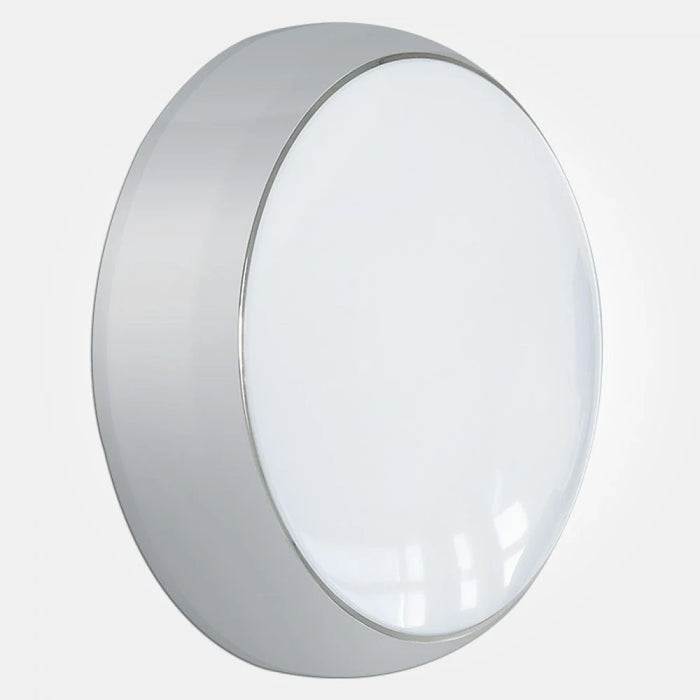 Carina Polished Chrome 17W 35,000 Hrs Ip65 Colour Selectable Led Wall/Ceiling Light With Standard On/Off Microwave Sensor