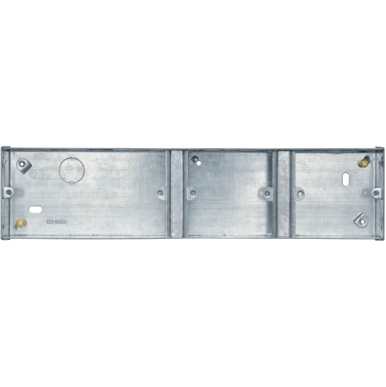 Box 2X1X1 Gang Back 35mm Steel