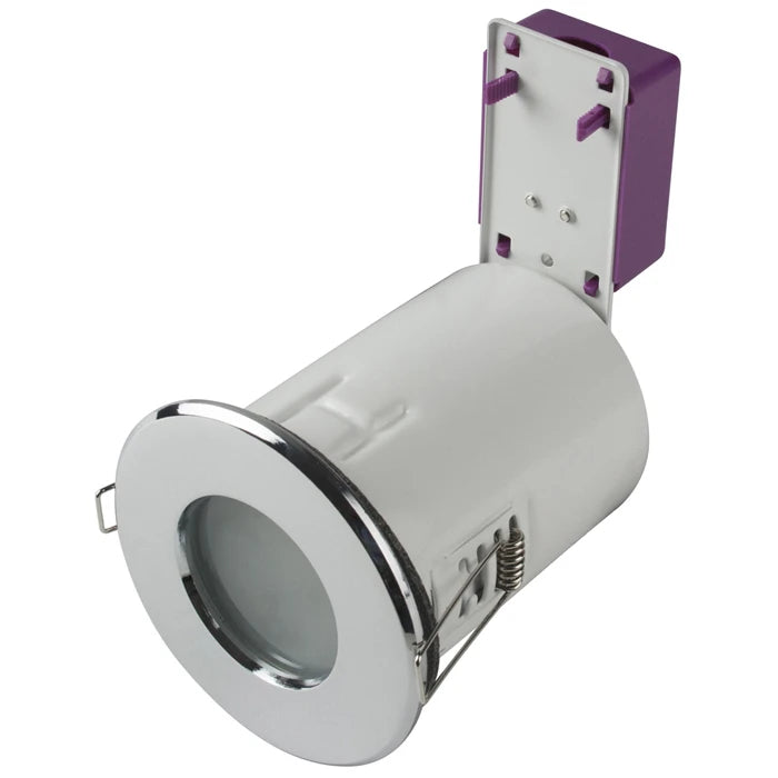 Downlight Starling Shower Fire Rated 50W 91mm White Steel Main