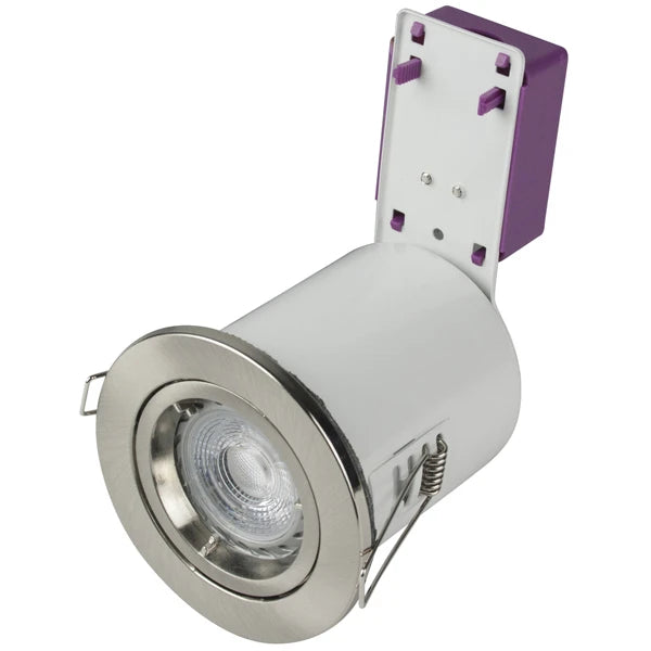 STARLING 50W mains voltage steel fire rated downlight, IP20,