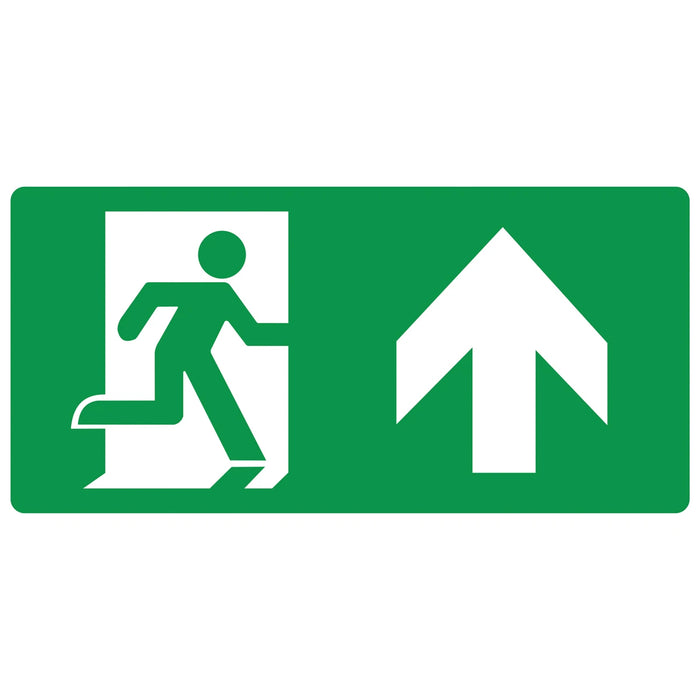 Iso 7010 Up Arrow Legend For Emergency Exit Boxes