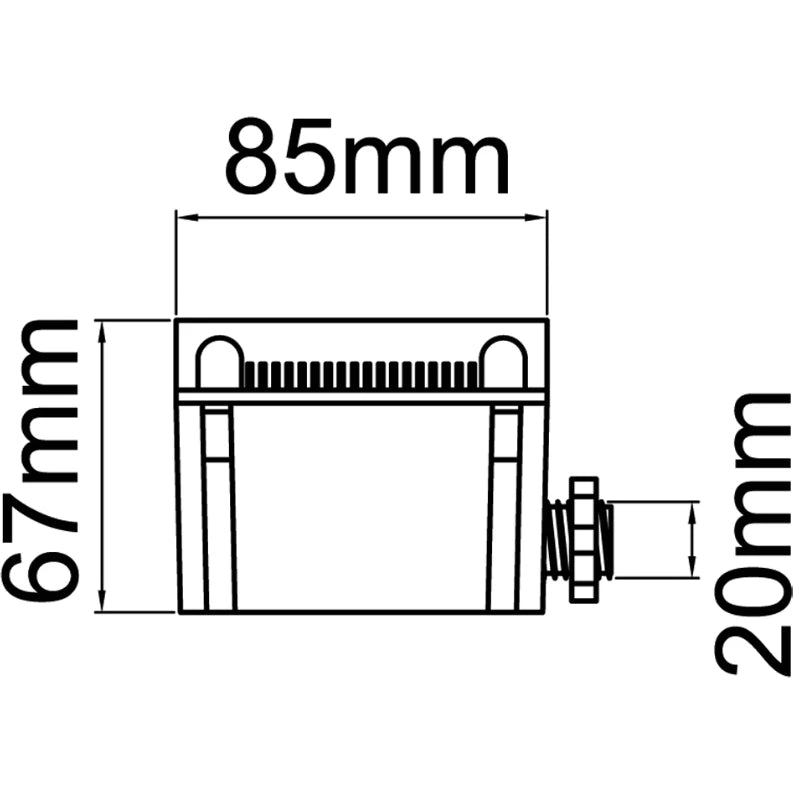 Microwave Sensor 85 x 67mm IP20 White for X Linear LED